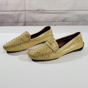 Robert Zur Cream Woven Flats